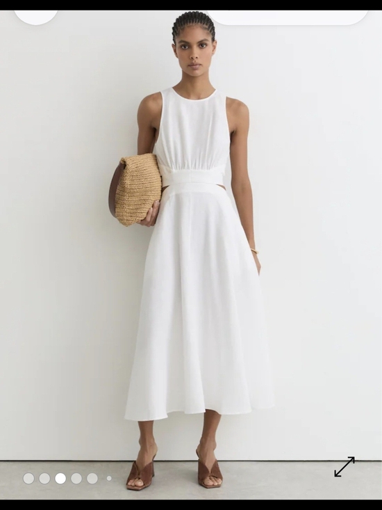 Reiss Dresses & Skirts - Reiss Hazel Linen Cutout Midi Dress Ivory 2 $310